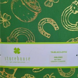Green and Gold St. Patrick's Tablecloth